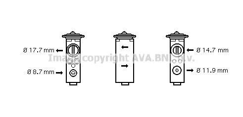 AVA QUALITY COOLING Расширительный клапан, кондиционер OL1375